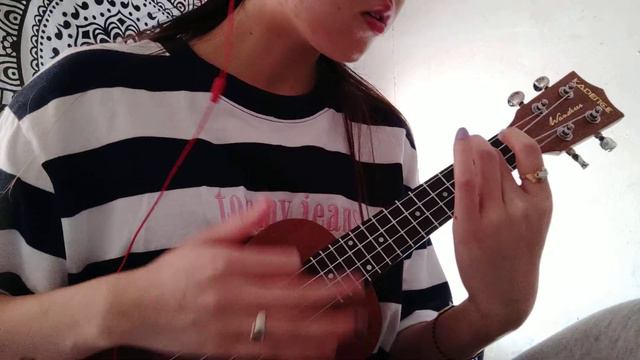 Ukulele beginner LOVE YOURSELF cover|| 1 month progress Ukulele . смотреть онлайн