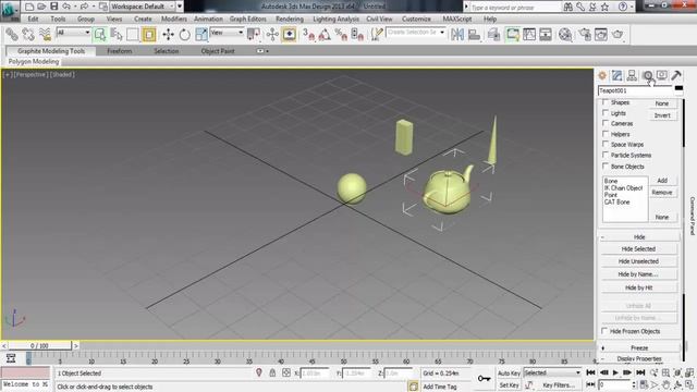 3ds max tutorial freeze and unfreeze objects смотреть онлайн