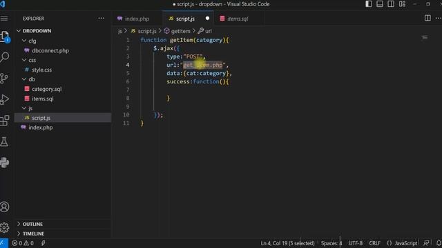 Create a dynamic dependent dropdown using Ajax with PHP and MySQL without a page refresh | jQuery смотреть онлайн