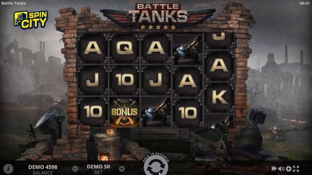 Spin City - Игровой автомат Battle Tanks (Танки) смотреть онлайн
