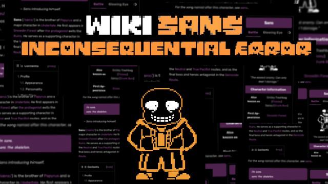 [Wiki! Sans] INCONSEQUENTIAL ERROR [Animated video] смотреть онлайн