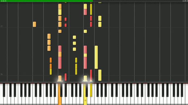 Eurythmics - Sweet Dreams (Are Made of This) on piano (Synthesia) смотреть онлайн