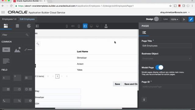 List with Details Using Oracle Application Builder Cloud Service смотреть онлайн