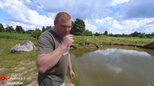 Разведение рыбы и раков в своём пруду на участке! КАРАСЬ ИНВАЛИД...