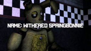 Образ Спринг Бонни - Вселенная FNaF
