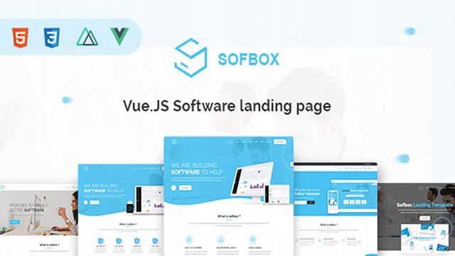 Sofbox - Vue JS Software Landing Page | Themeforest Website Templates and Themes смотреть онлайн