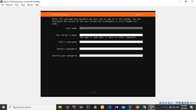 How to install Ubuntu 18.04.4 and install ssh using Oracle VM VirtualBox step by step смотреть онлайн