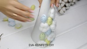 DIY УЮТНЫЙ ДЕКОР НА ПАСХУ / ПАСХАЛЬНЫЙ ТОПИРИЙ СВОИМИ РУКАМИ / EVA-KONFETTI DIY