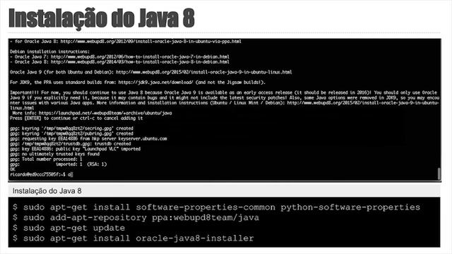 Curso de Big Data - Aula 4.1 - Como instalar o Java 8 com apt смотреть онлайн