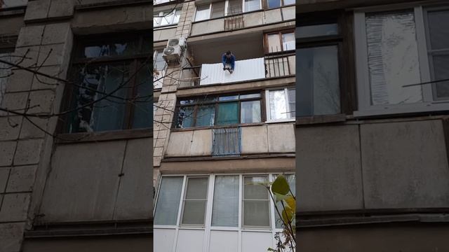 Обшивка балкона!