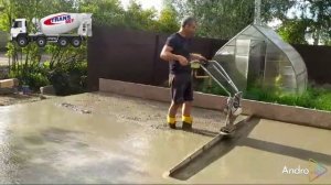 Как залить бетон ровно!