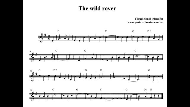 The Wild Rover / Flauta barroca Aulos tenor / Fernando Pérez смотреть онлайн