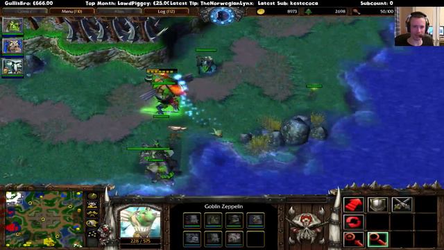 Warcraft 3 - 1 vs 3 Insane Computers | Tower Island смотреть онлайн