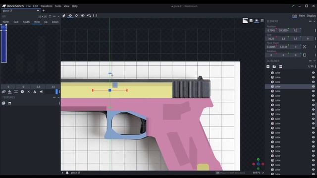 Blockbench Models | Glock 17 | Timelaps смотреть онлайн