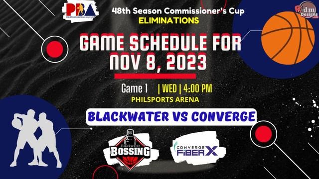 Pba Game Schedule for Nov 8, 2023 | Blackwater Bossing vs Converge | Meralco vs Rain or Shine смотреть онлайн