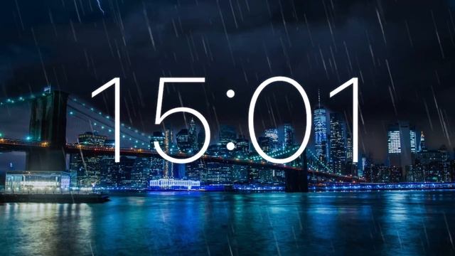 30 Minute Timer - Thunderstorm in the City смотреть онлайн