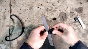 Самодельная рыболовная коса , из хлама !