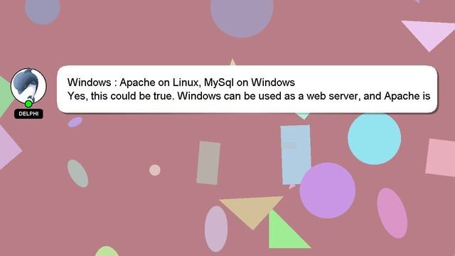 Windows : Apache on Linux, MySql on Windows смотреть онлайн