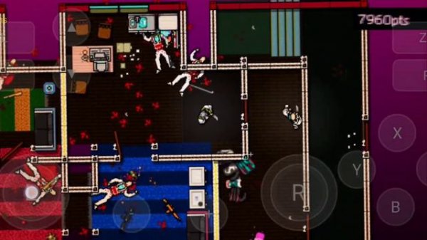 Skyline Edge Emulator v28. Hotline Miami collection. Nintendo switch game on Android.