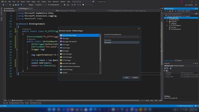 Azure Functions Bindings Tutorial | Service Bus | Storage смотреть онлайн