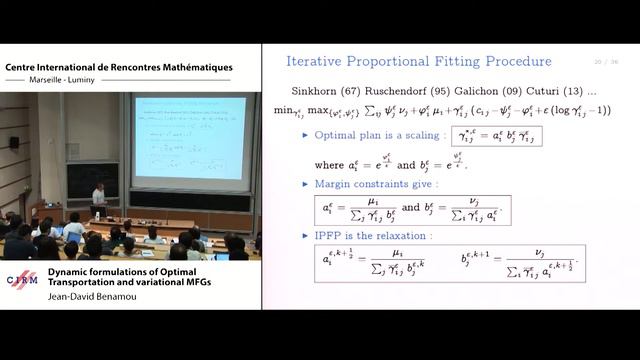 Jean-David Benamou: Dynamic formulations of Optimal Transportation and variational MFGs смотреть онлайн