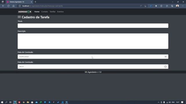 # 26 - PHP - MySQL - Sistema de Agenda - Cadastrando Nova tarefa - formulário смотреть онлайн