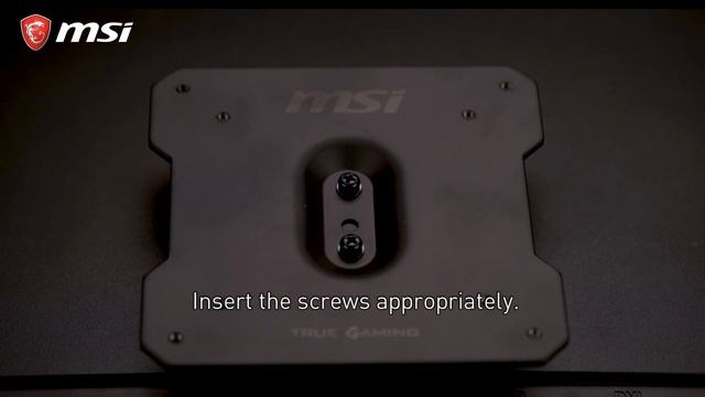 MSI® HOW-TO install a VESA mount to an MSI Monitor смотреть онлайн