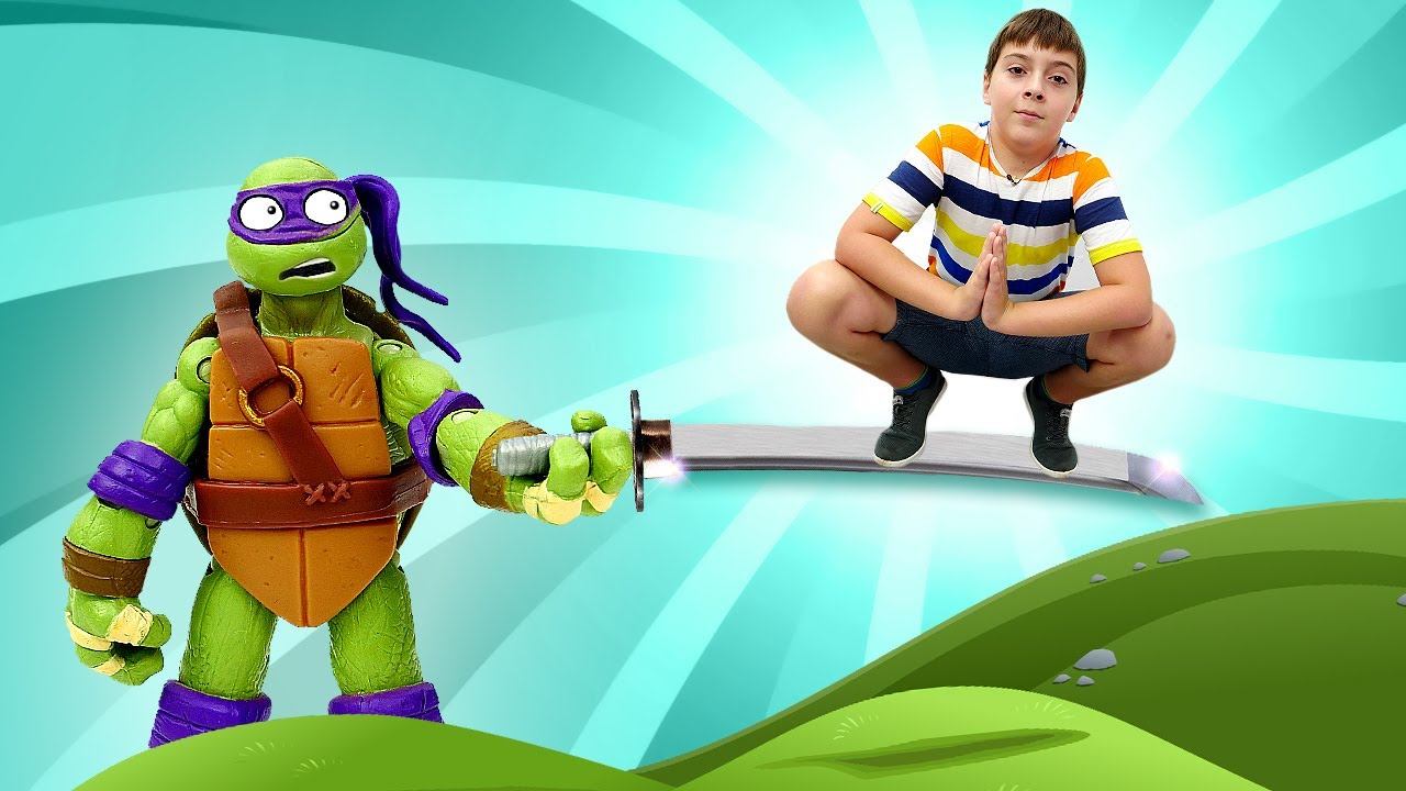 Игрушки Черепашки ниндзя - Новые игры и приключения для мальчиков: устройство для Донателло! смотреть онлайн