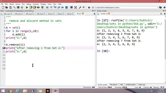 Sets in Python Part 4 смотреть онлайн