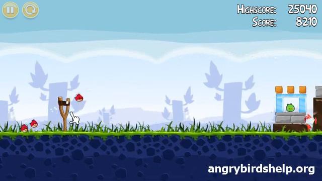 Angry Birds Level 1-6 - 3 Star Walkthrough смотреть онлайн