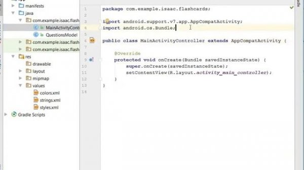 Android- Create a Flash Card Application