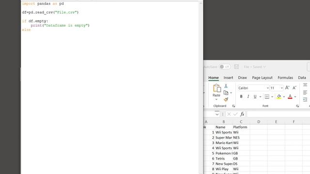Python Pandas - Check whether a data frame empty смотреть онлайн