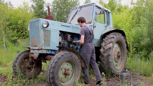 как установить стартер на мтз