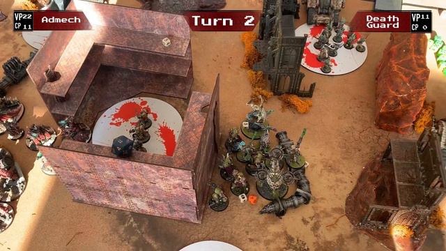 Death Guard vs. Adeptus Mechanicus - 2000 pt. Warhammer 40K Battle Report смотреть онлайн