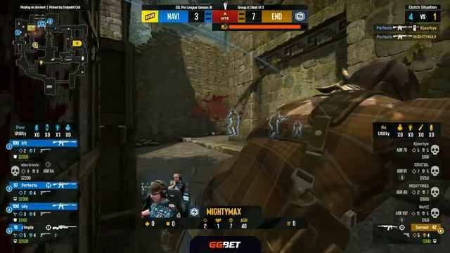 NaVi vs Endpoint | Map 1 Ancient | ESL Pro League Season 16 - Group A смотреть онлайн
