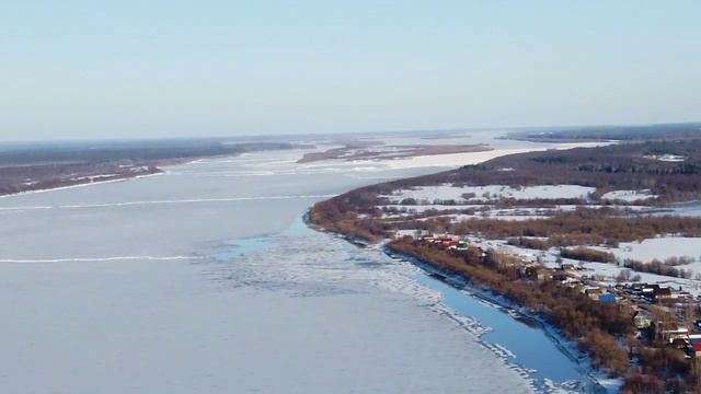 Северная Двина.Обстановочка на 18.00мин.Двинской Березник.Подвижка 300 метров. смотреть онлайн