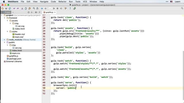 Gulp 7: Автоперезагрузка браузера: browser-sync смотреть онлайн