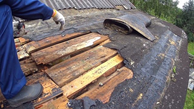 Крыша течет. Начали Ремонт Крыши Пристроя. Ремонтируем Крышу с Олюшкой. 93 серия смотреть онлайн