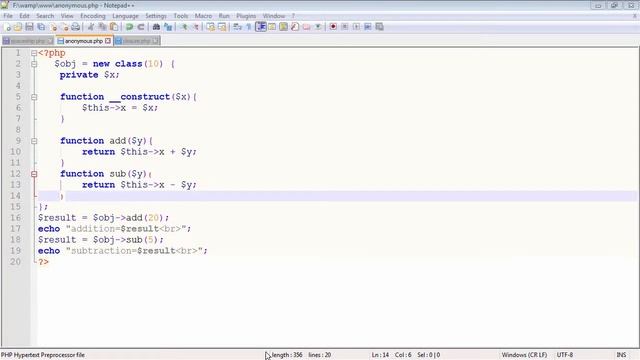PHP 7 - Anonymous Class смотреть онлайн