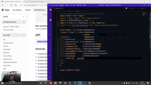 #2 React Native: Video Player Part 2 || Playing Video || Screen orientation || [React Native] смотреть онлайн
