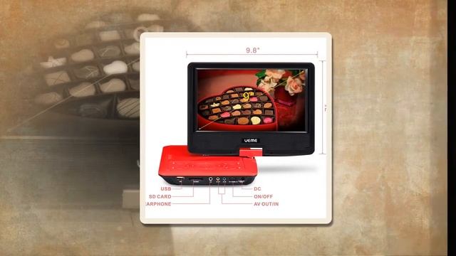 UEME Portable DVD CD Player with 9 Inches Screen | BEST Portable DVD Player For Kids | 2019 смотреть онлайн