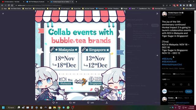 [ENDED] Honkai Impact 3rd: Collaboration Event With KOI Thé [Malaysia]