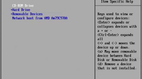 Change BIOS boot priority / boot order (Phoenix BIOS)