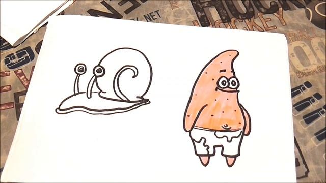 How to Draw Patrick Star SpongeBob SquarePants How to Draw Gary the Snail смотреть онлайн