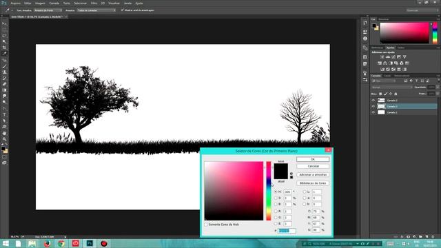 Montagem com pinceis - Photoshop CC смотреть онлайн