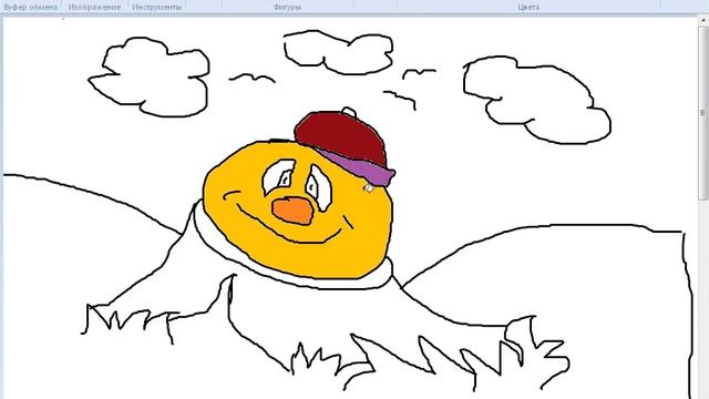Сказка "Колобок" рисование в паинте PAINT смотреть онлайн