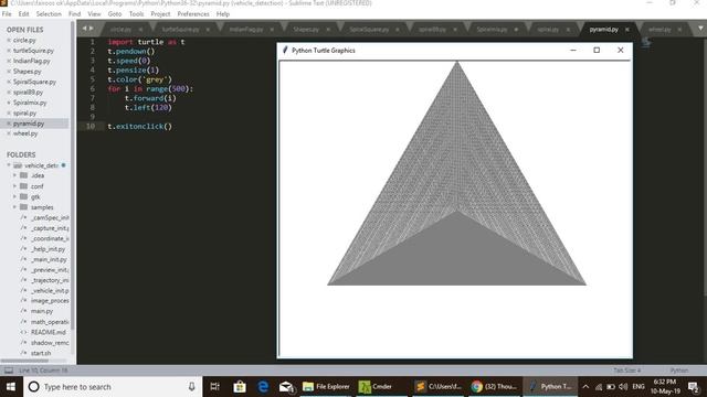 Python Turtle Graphics - Pyramid смотреть онлайн