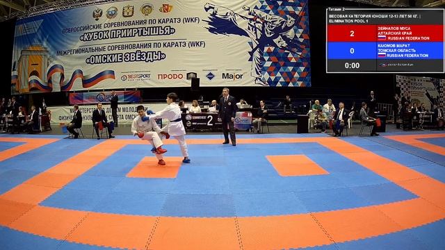 21.01. Татами-2 Всероссийские соревнования по каратэ (WKF) «Кубок Прииртышья» смотреть онлайн