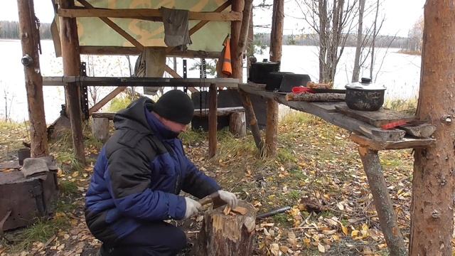 Завершение отдыха в таежной избе/коптим рыбу/таежный быт/6 серия смотреть онлайн