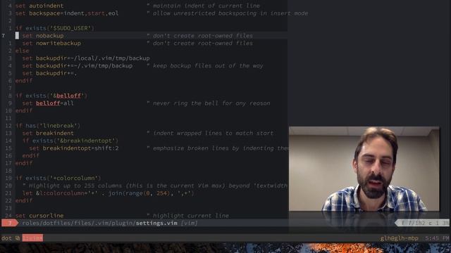 Vim screencast #33: Settings (Part II) смотреть онлайн